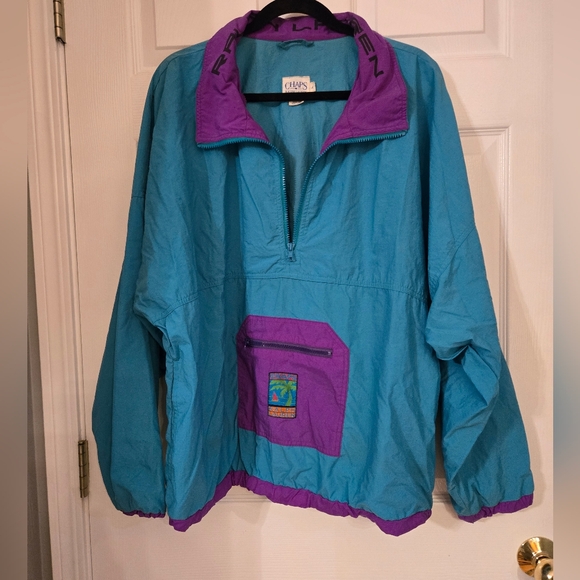 Ralph Lauren Jackets & Blazers - Chaps Ralph Lauren Teal and Purple Raincoat Windbreaker Vintage